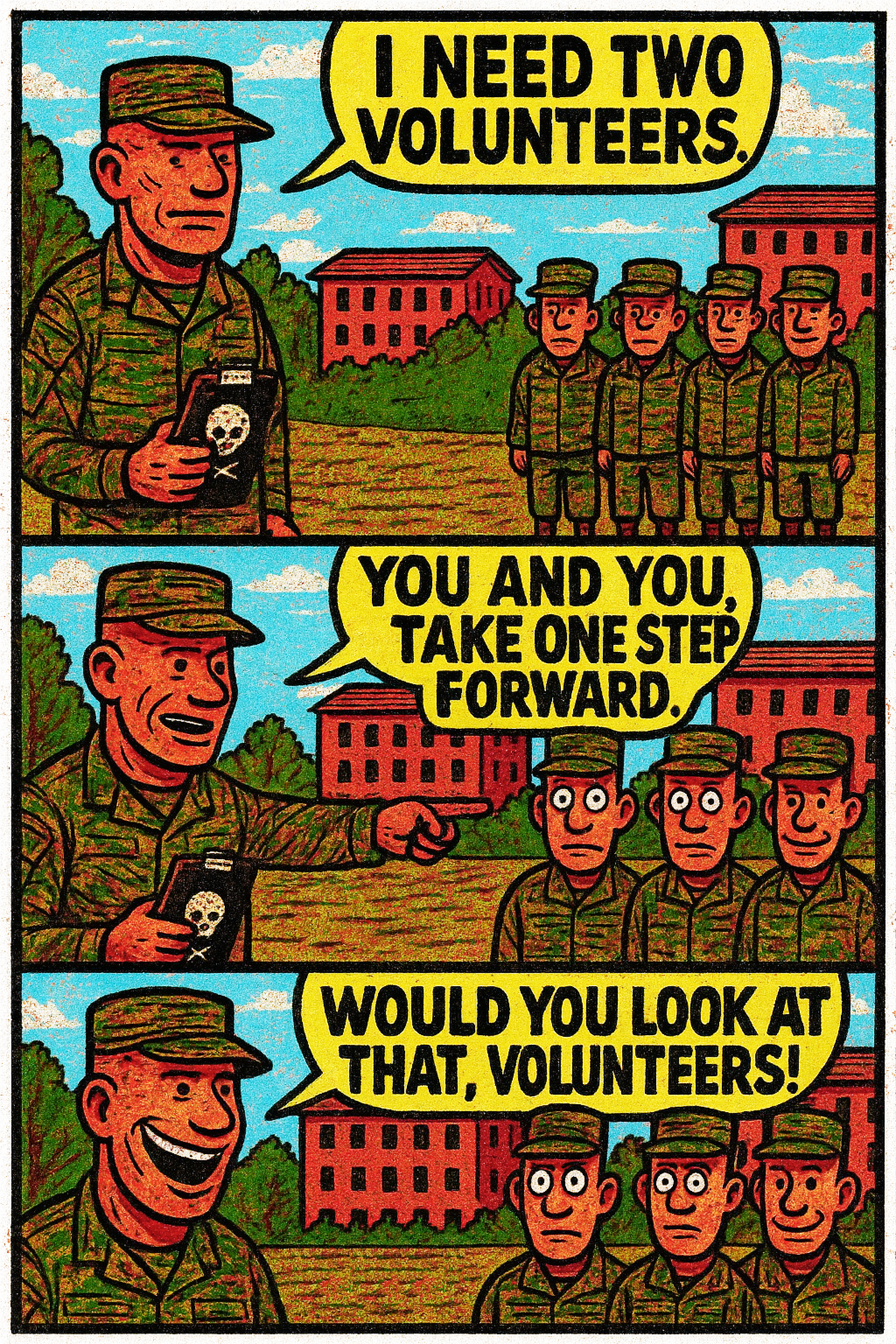 I Need Two Volunteers