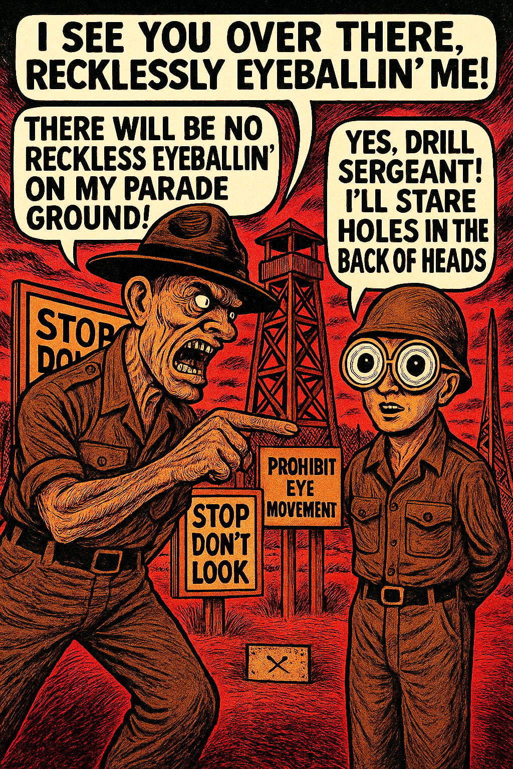 I See You over There, Recklessly Eyeballin' Me!