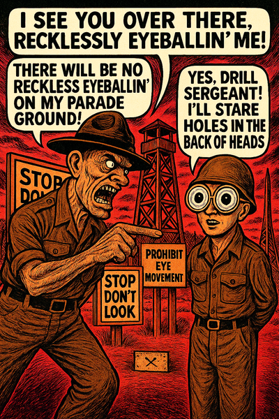 I See You over There, Recklessly Eyeballin' Me!