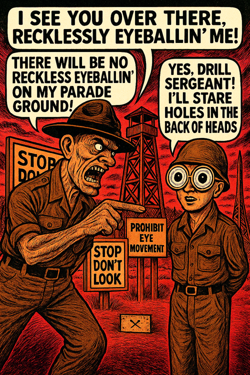 I See You over There, Recklessly Eyeballin' Me!