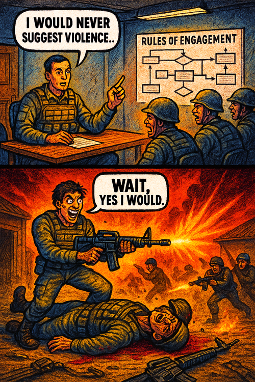 I Would Never Suggest Violence