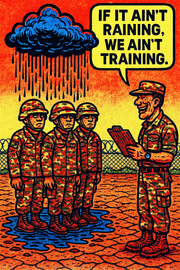 If It Ain't Raining, We Ain't Training 1
