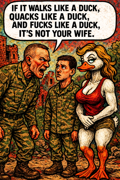 If It Walks Like a Duck, Quacks Like a Duck, and Fucks Like a Duck, It's Not Your Wife