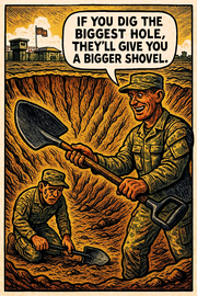If You Dig the Biggest Hole, They'll Give You a Bigger Shovel