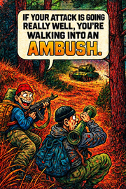 If Your Attack Is Going Really Well, You're Walking into an Ambush