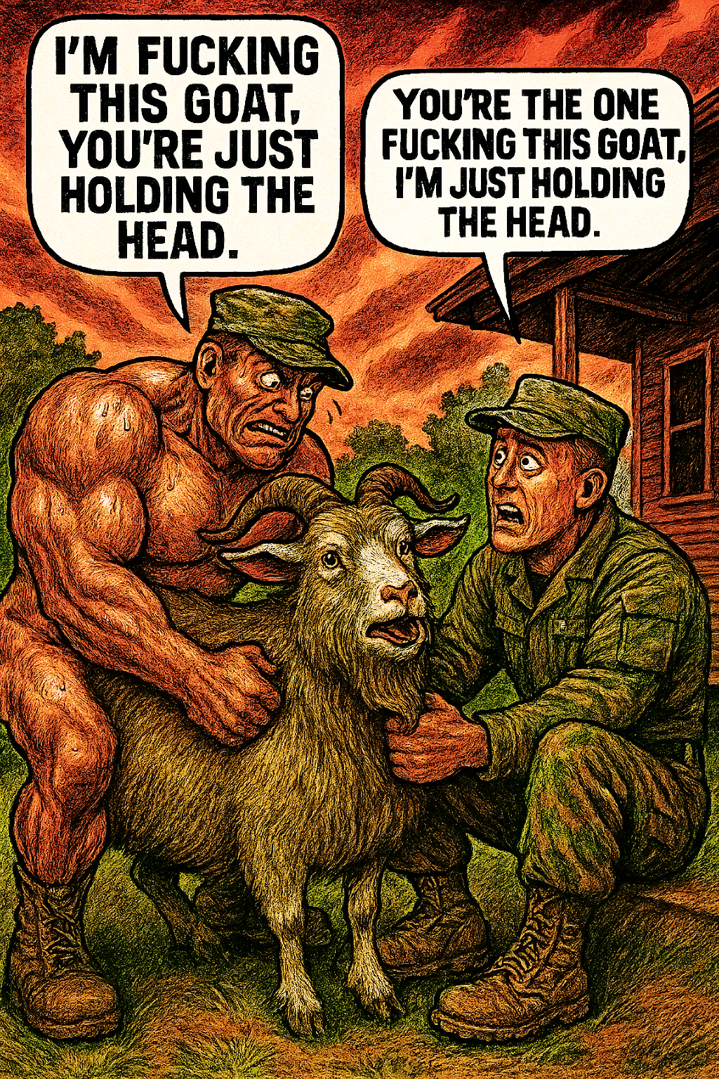 I'm Fucking This Goat, You're Just Holding the Head