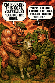 I'm Fucking This Goat, You're Just Holding the Head