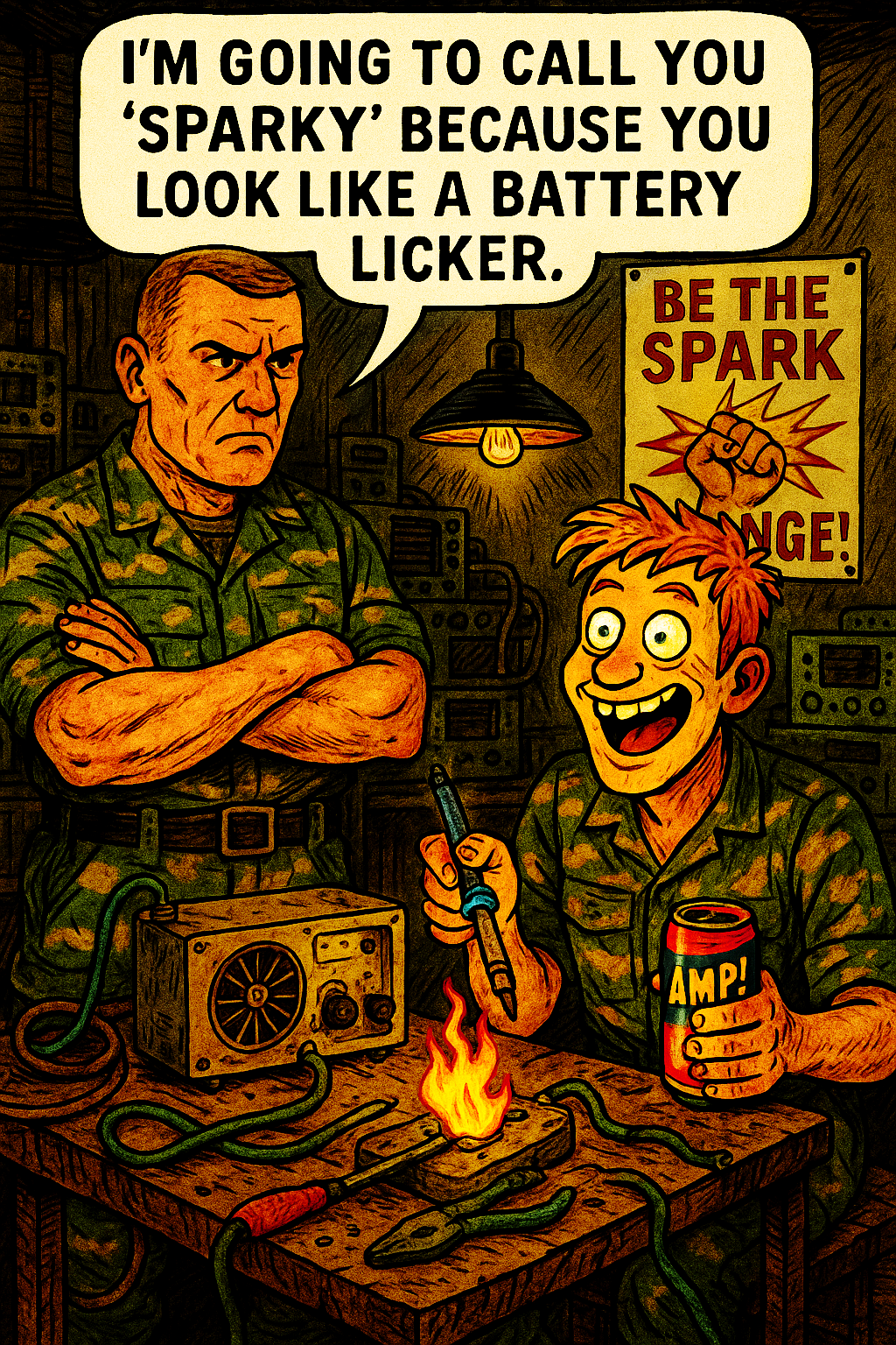 I'm Going to Call You ‘Sparky’ Because You Look Like a Battery Licker
