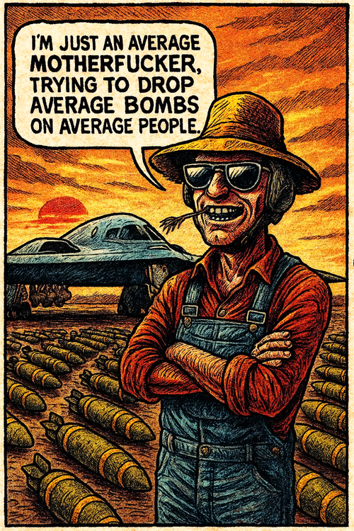 I'm Just an Average Motherfucker, Trying to Drop Average Bombs on Average People