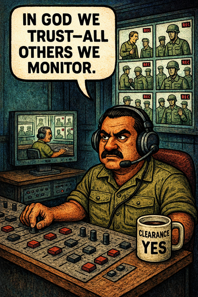 In God We Trust—All Others We Monitor