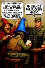 It Says Here We Just Have to Initialize Dynamic Recalibration Protocols Through Tier Two Redundancy Failsafe Mapping