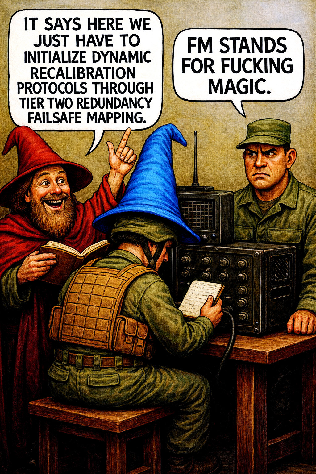 It Says Here We Just Have to Initialize Dynamic Recalibration Protocols Through Tier Two Redundancy Failsafe Mapping