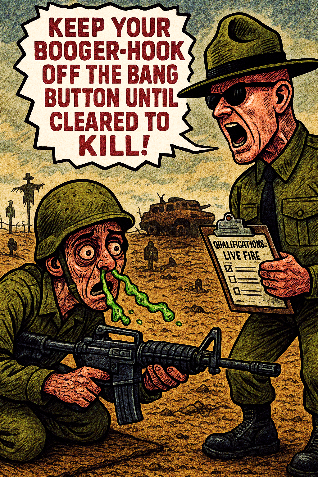 Keep Your Booger-Hook Off the Bang Button Until Cleared to Kill!