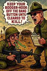 Keep Your Booger-Hook Off the Bang Button Until Cleared to Kill!