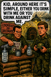 Kid, Around Here It’s Simple, Either You Drink with Me or You Drink Against Me