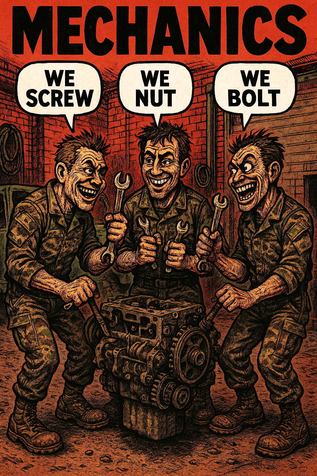 Mechanics: We Screw, We Nut, We Bolt