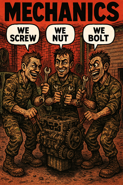 Mechanics: We Screw, We Nut, We Bolt