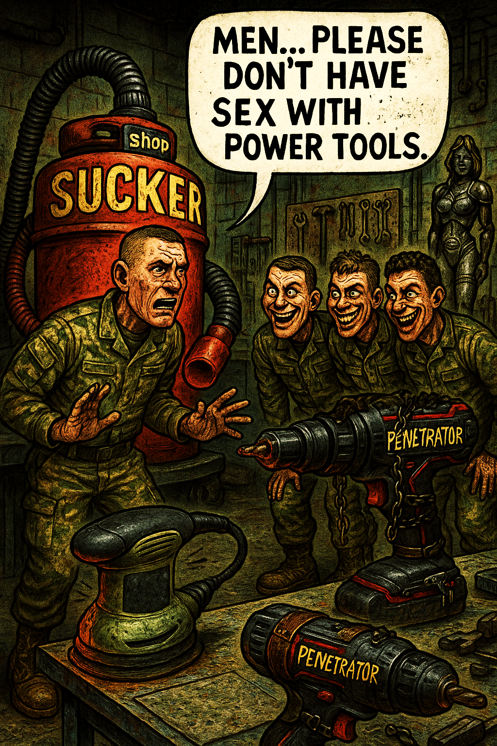 Men, Please Don't Have Sex with Power Tools