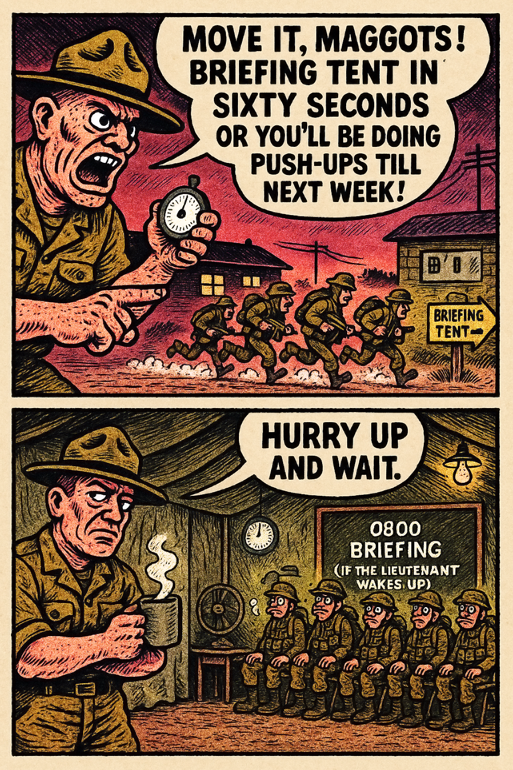 Move It, Maggots!