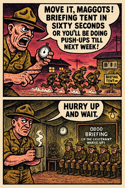 Move It, Maggots!