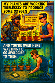 My Plants Are Working Tirelessly to Produce Some Oxygen and You're over Here Wasting It