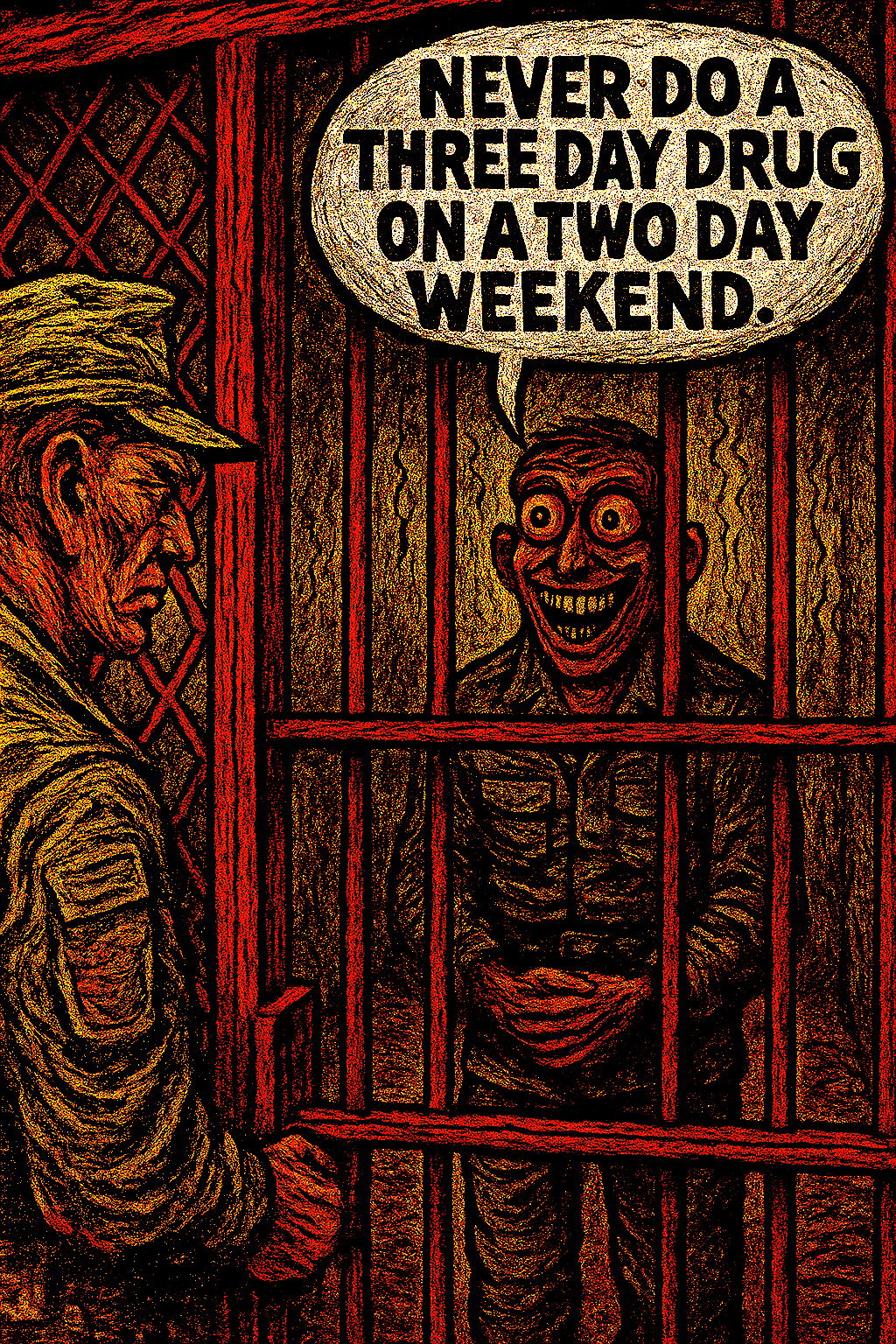 Never Do a Three Day Drug on a Two Day Weekend