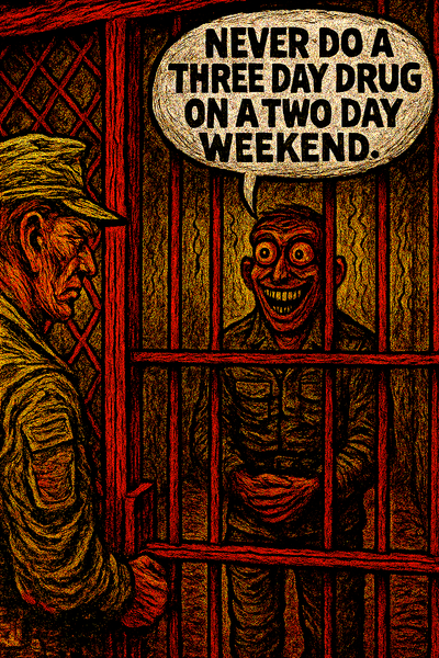 Never Do a Three Day Drug on a Two Day Weekend