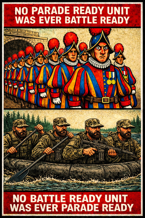 No Parade Ready Unit Was Ever Battle Ready