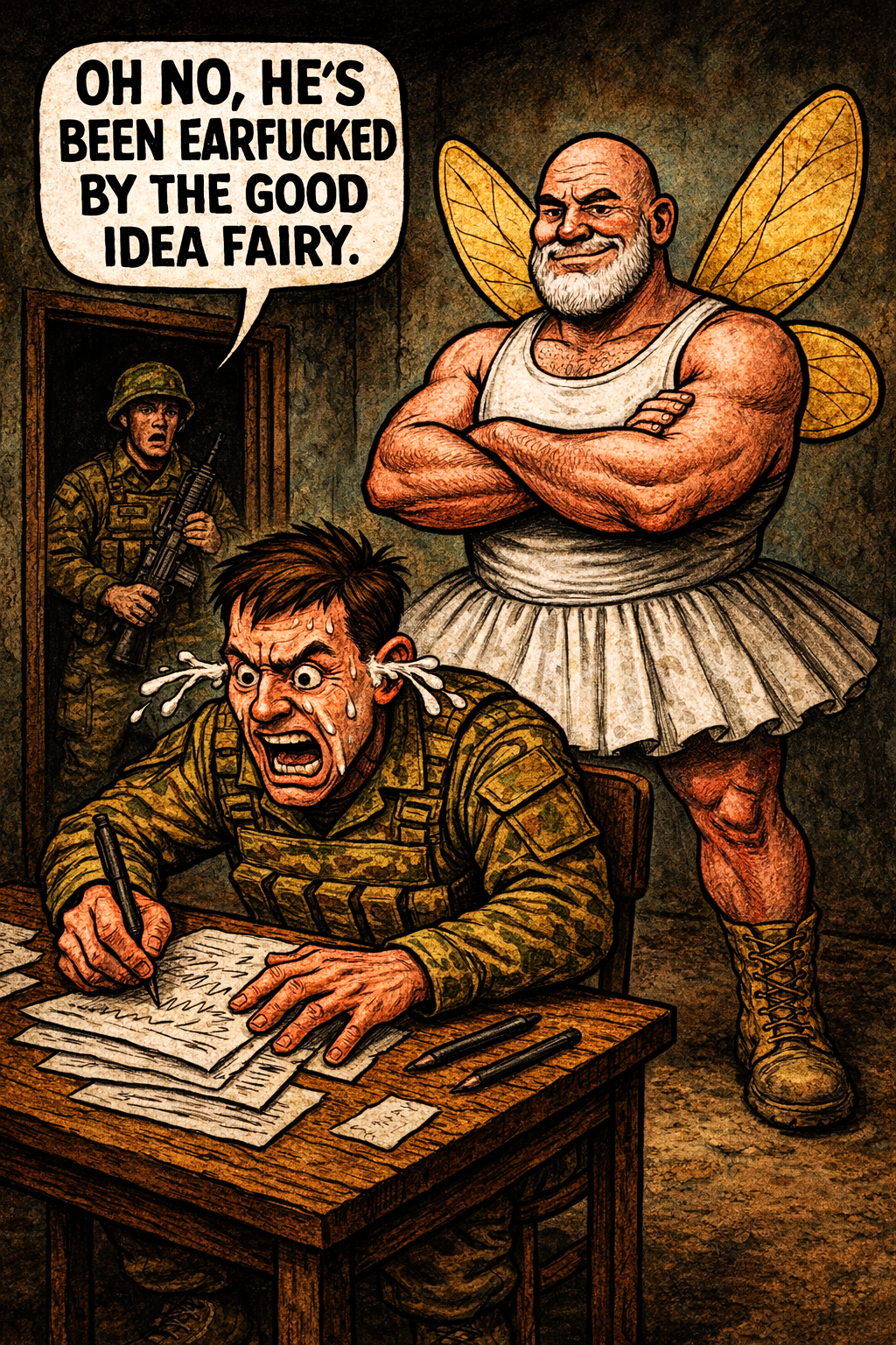 Oh No, He's Been Earfucked by the Good Idea Fairy