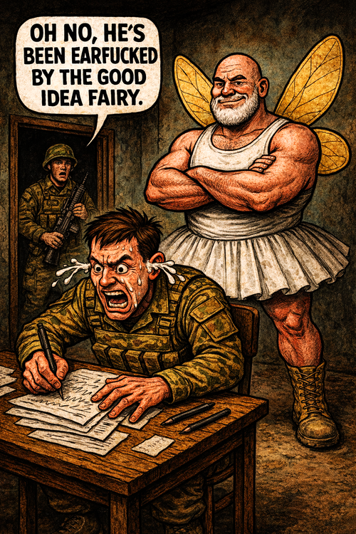 Oh No, He's Been Earfucked by the Good Idea Fairy