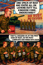 One Speck of Rust and You’re All on Latrine Duty Till Kingdom Come, Understand?!
