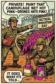 Paint That Camouflage Net Hot Pink—Drones Hate Pink!
