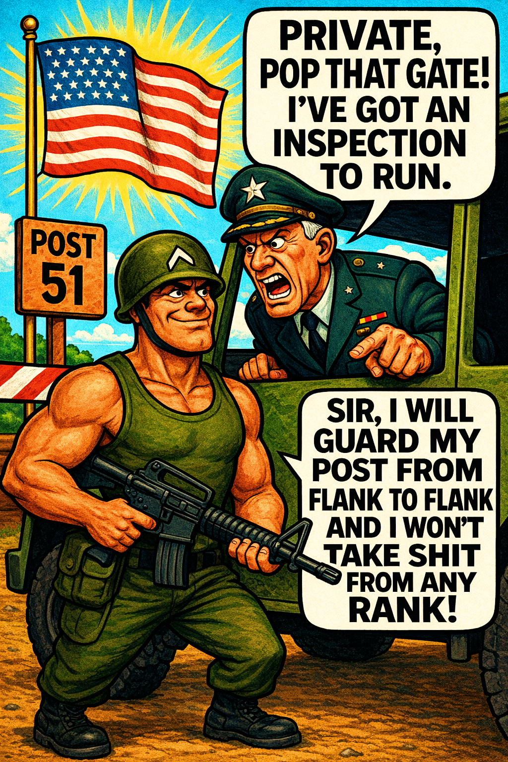 Private, Pop That Gate!