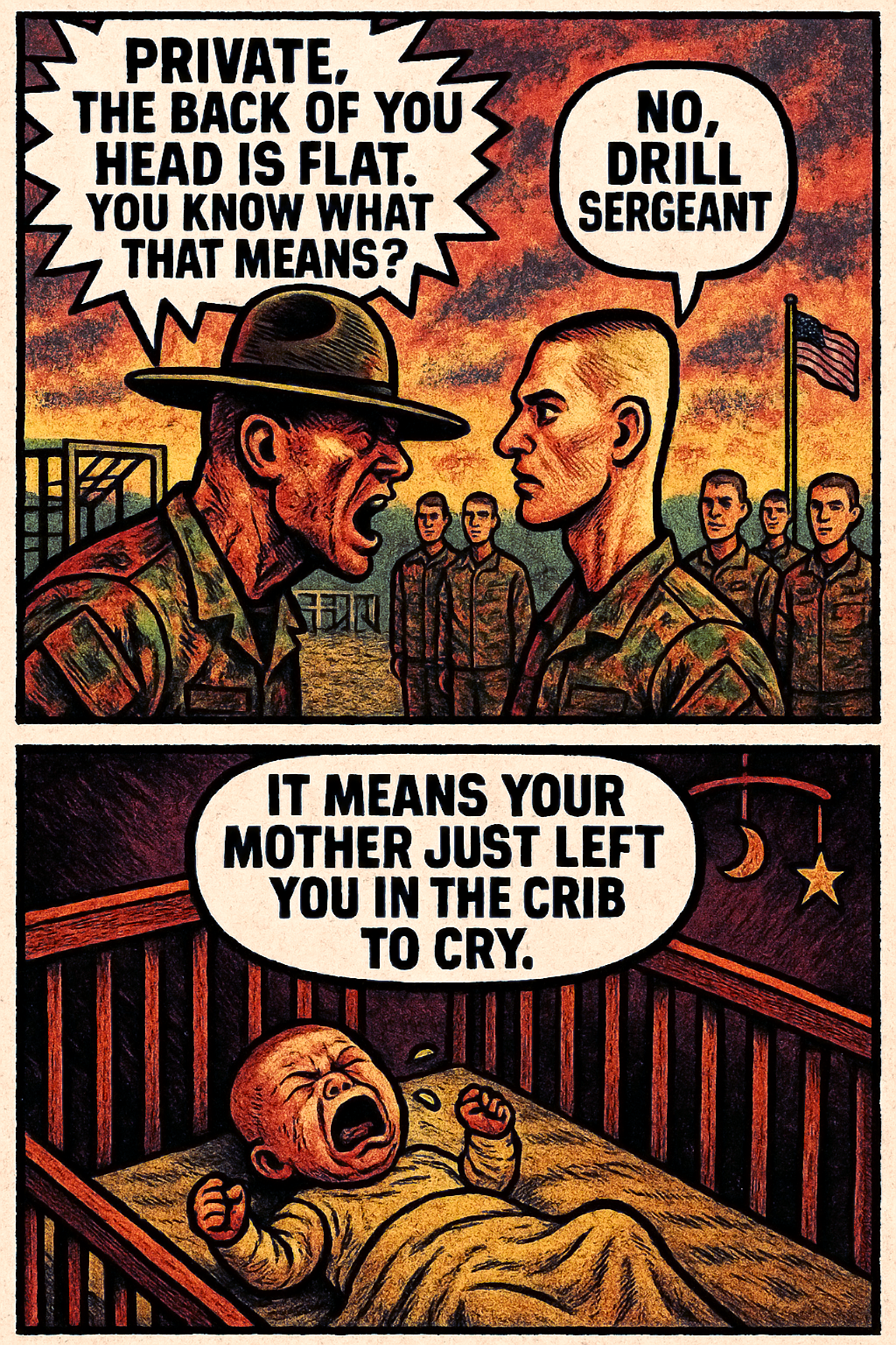 Private, the Back of You Head Is Flat