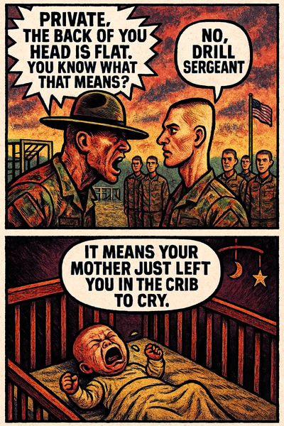 Private, the Back of You Head Is Flat