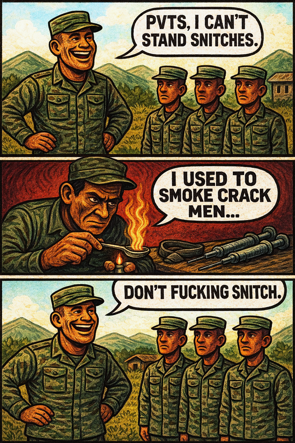 Pvts, I Can't Stand Snitches