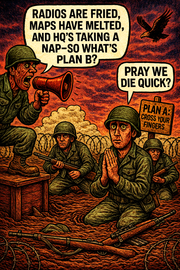 Radios Are Fried, Maps Have Melted, and Hq’s Taking a Nap–so What’s Plan B?