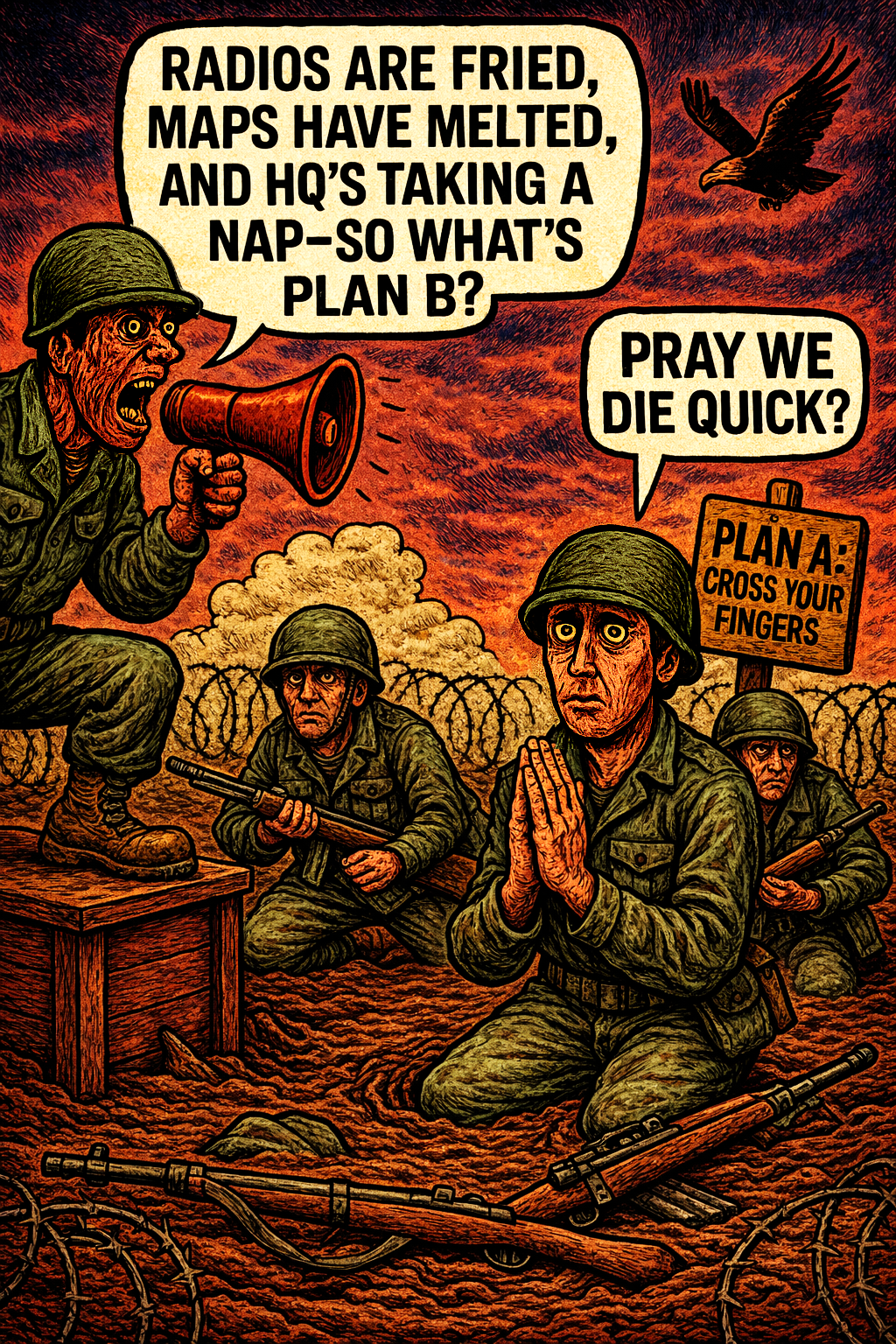 Radios Are Fried, Maps Have Melted, and Hq’s Taking a Nap–so What’s Plan B?