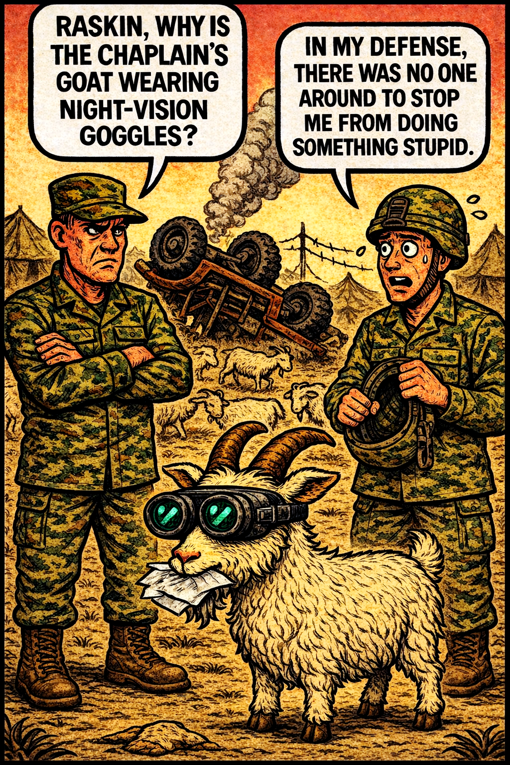 Raskin, Why Is the Chaplain's Goat Wearing Night-Vision Goggles?