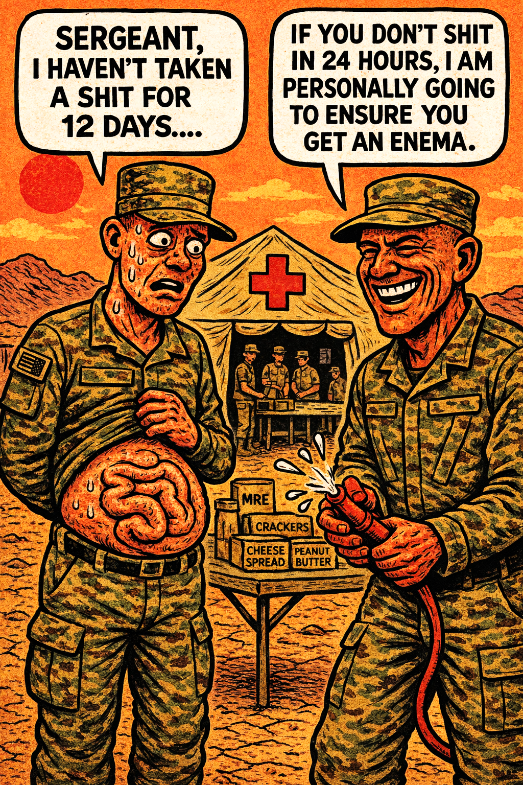 Sergeant, I Haven't Taken a Shit for 12 Days