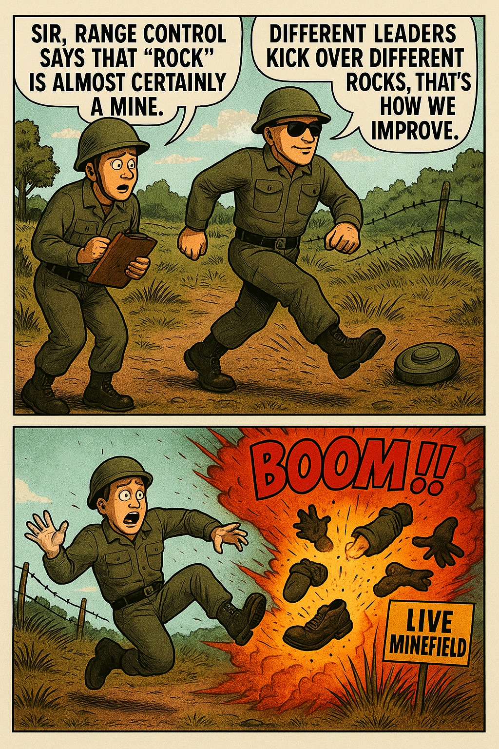 Sir, Range Control Says That "Rock" Is Almost Certainly a Mine