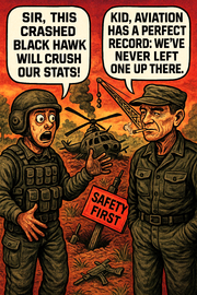 Sir, This Crashed Black Hawk Will Crush Our Stats!