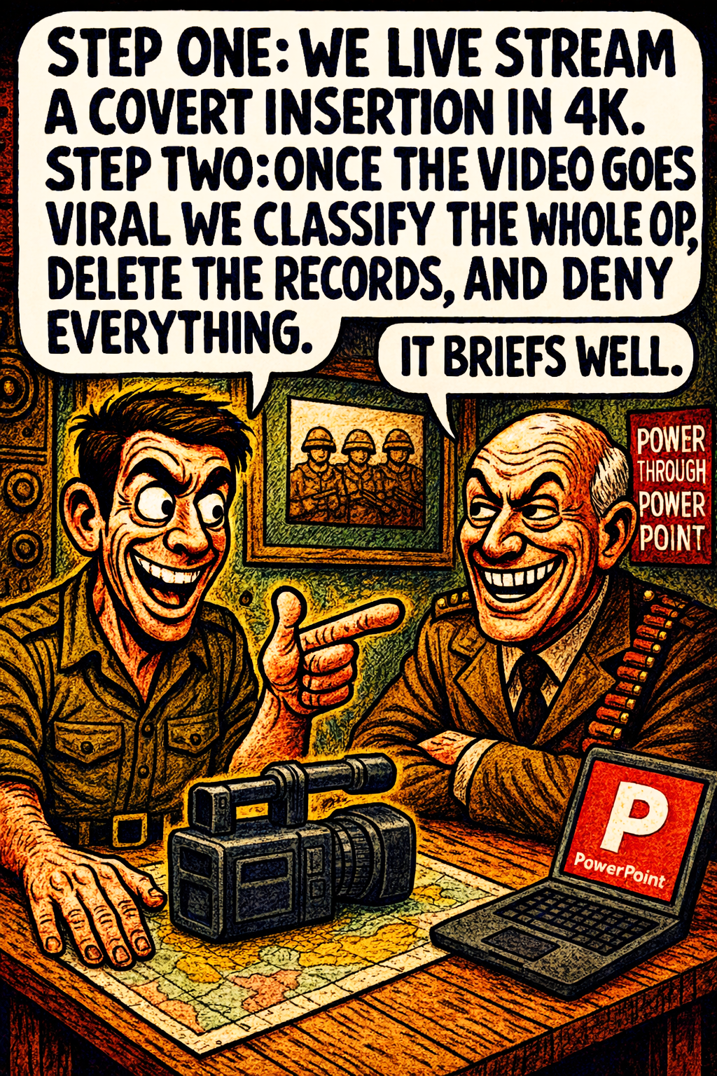 Step One: We Live Stream a Covert Insertion in 4K
