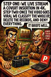 Step One: We Live Stream a Covert Insertion in 4K