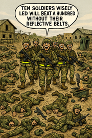 Ten Soldiers Wisely Led Will Beat a Hundred Without Their Reflective Belts