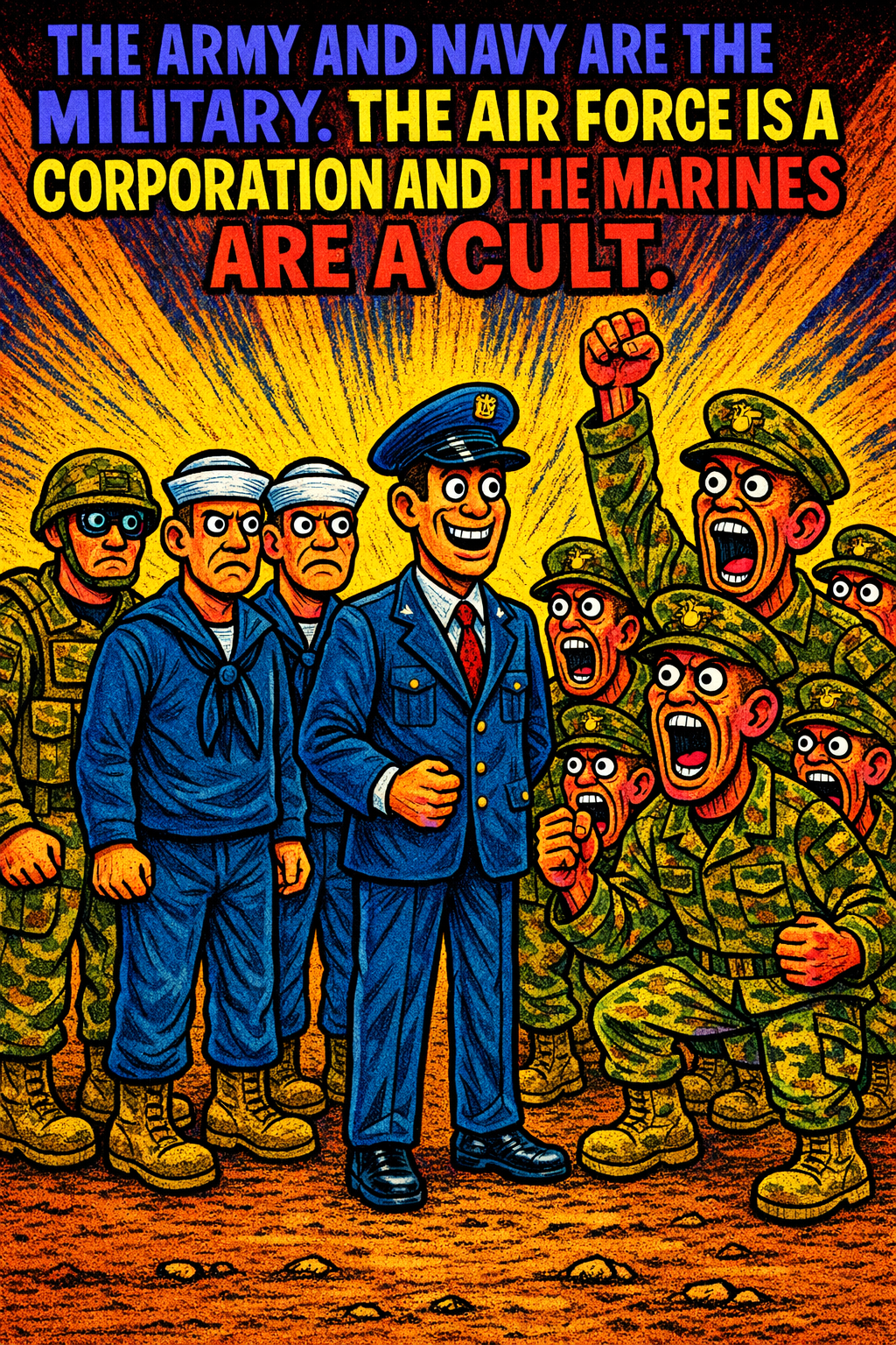 The Army and Navy Are the Military