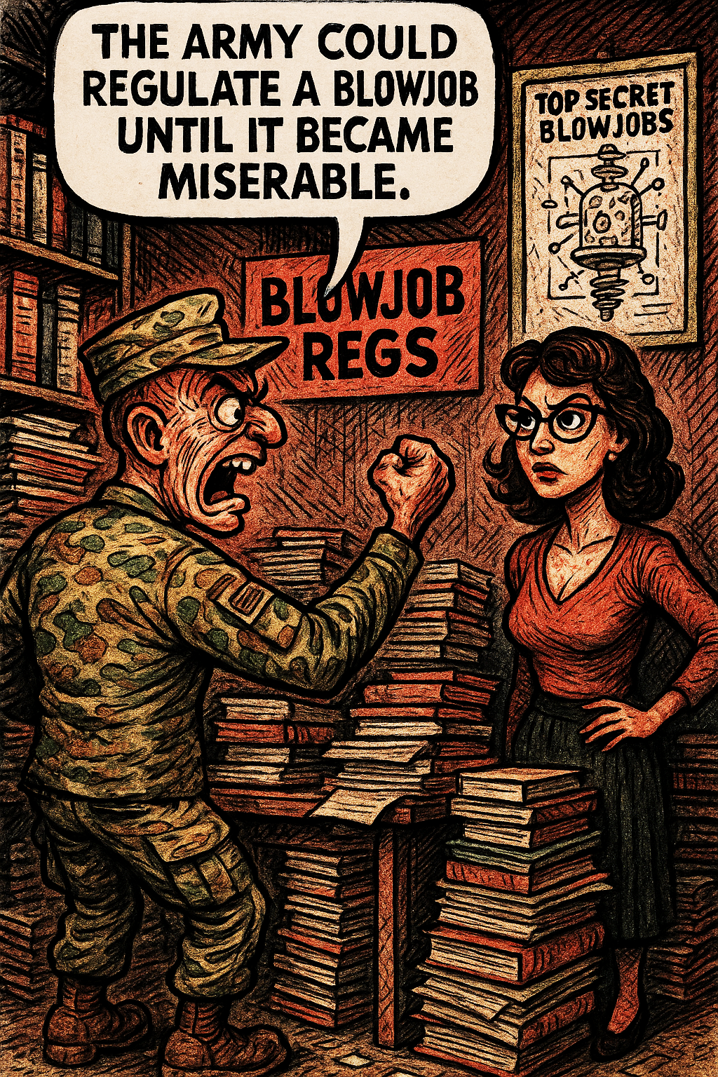 The Army Could Regulate a Blowjob Until It Became Miserable