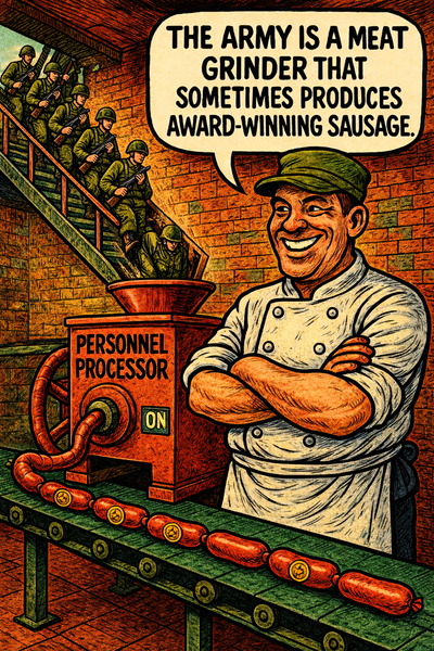 The Army Is a Meat Grinder That Sometimes Produces Award-Winning Sausage
