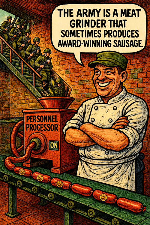 The Army Is a Meat Grinder That Sometimes Produces Award-Winning Sausage
