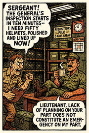 The General's Inspection Starts in Ten Minutes— I Need Fifty Helmets
